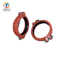 Corrosion resisting double claw clamp grooved pipe Fitting for Fire Fighting